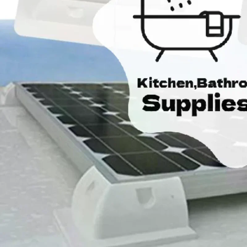 Solar Panel Mounting Bracket Installed In RV Caravan Camper Deck Of Yacht ABS Plastic Waterproof Solar Support