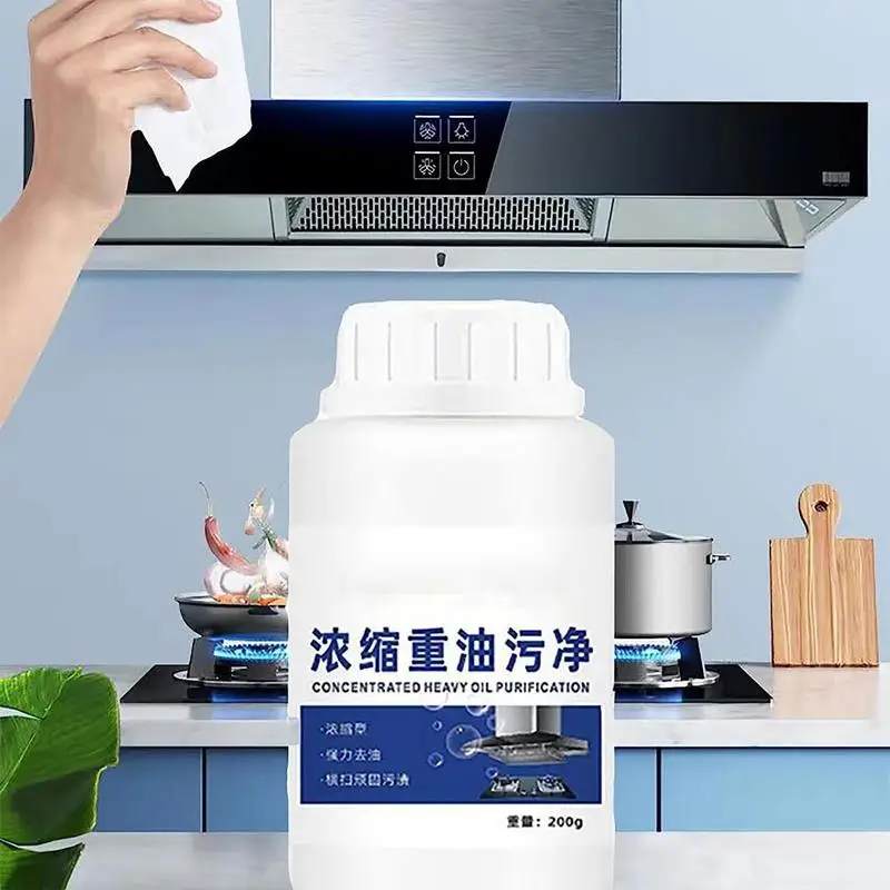 Oil Cleaning Powder Stain Removal Powder Efficient Kitchen Degreaser Effective Cleaning Supplies Microwave Degreaser For Sink