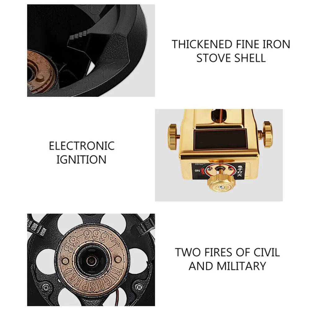 New Arrivals Fierce Fire Gas Stove Single Gas Stove Liquefied Gas Energy-saving Kitchen Cooktop Hob