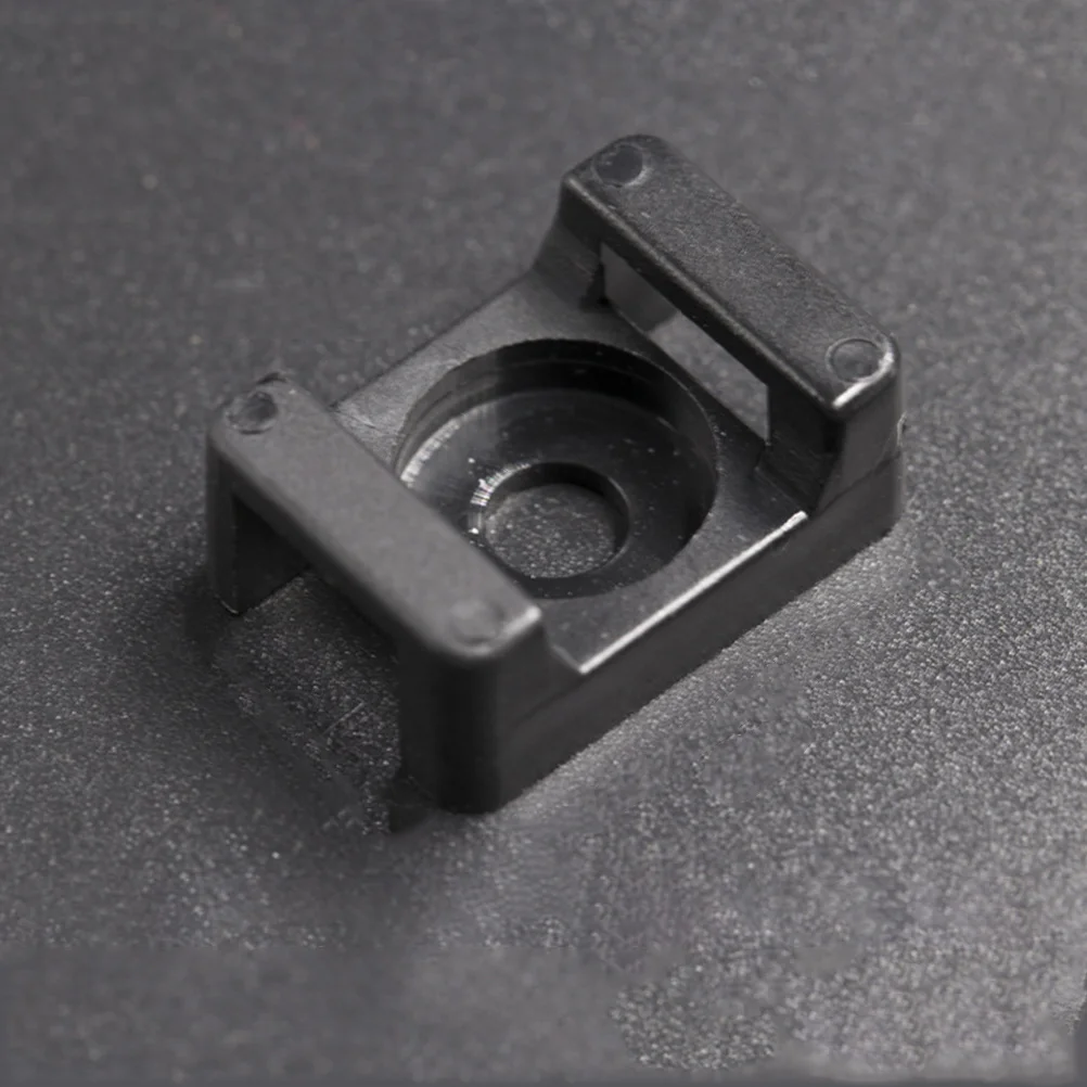 

100Pcs Wire Cable Ties Mounts Holder Safe Durable Indoor Outdoor Solution Cable Organizer Zip Tie Mount Zip Tie Holder