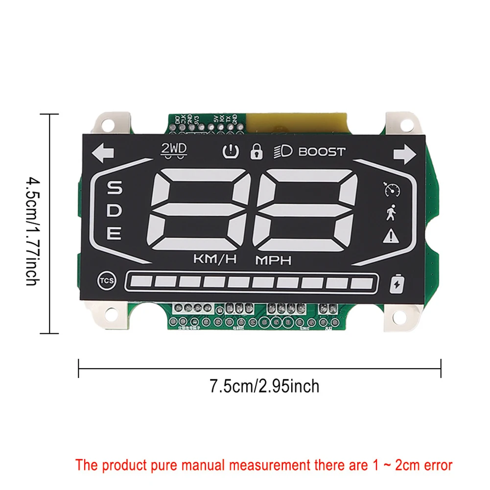 

Scooter Dashboard LED Display Instrument Performance Monitoring High Visibility Scooter Dashboard Clear Screen Display