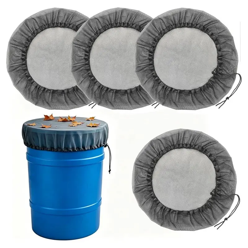 M11K-Water Collection Bucket Rain Barrel Mesh Cover Net Filter Screen Garden Rainwater Collection System,Prevents Leaves