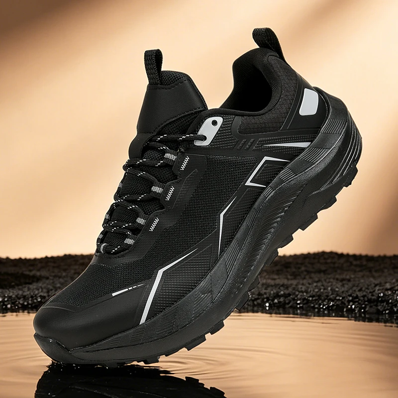 Men Men Sneakers Trail Running Shoes Breathable Mesh Chunky Sole Lace Up Outdoor Athletic Footwear Casual Walking Shoes - Aliexpress Deal