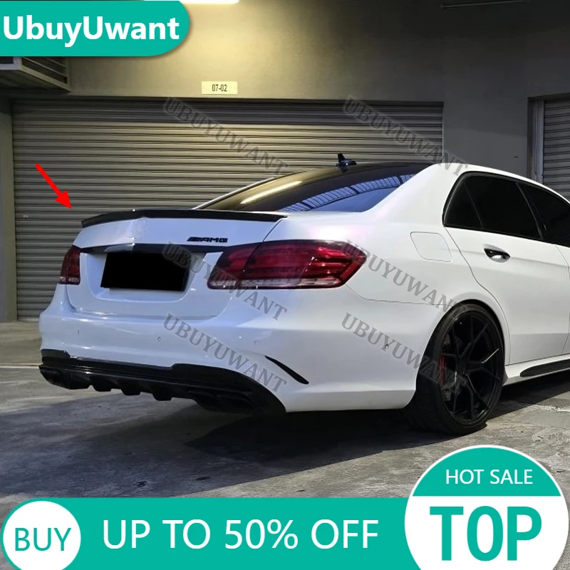 FOR BENZ W212 E-CLASS SEDAN Auto High Quality ABS Rear Lip Spoiler Trunk Boot Wing 1Pcs Car Styling 2008-2015