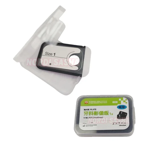Imagen 2 del producto 1 unids/caja placas de fósforo de rayos X dentales placa de imagen de fósforo PSP tamaño 0 1 2 3 placa IP con y sin magnético