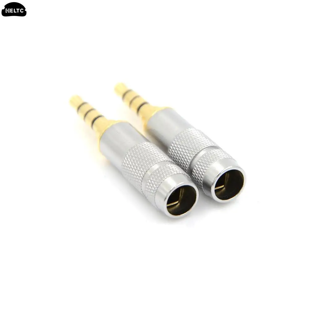 1 adet 3.5mm Stereo 4 kutuplu kulaklık jakı ses lehimler Stereo kulaklık erkek tak Jack ses lehimler bağlayıcı