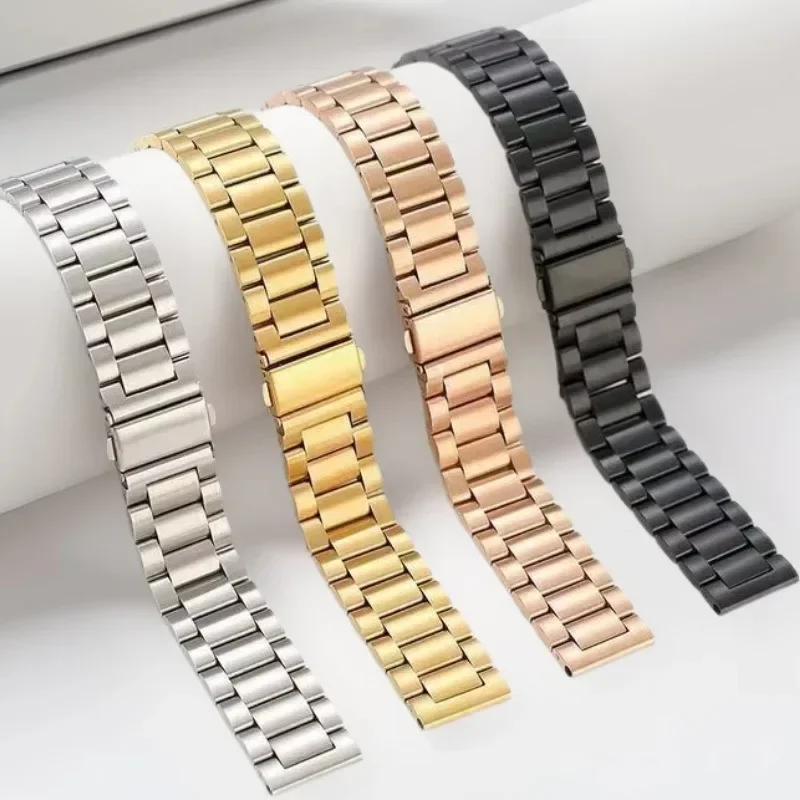 18MM 22MM Stainless Steel Band For OnePlus Watch 4 3 2 2R/OnePlus 43mm 46mm Metal Strap For Oppo Watch X X2 X3/Oppo S/4Pro Belt view 5