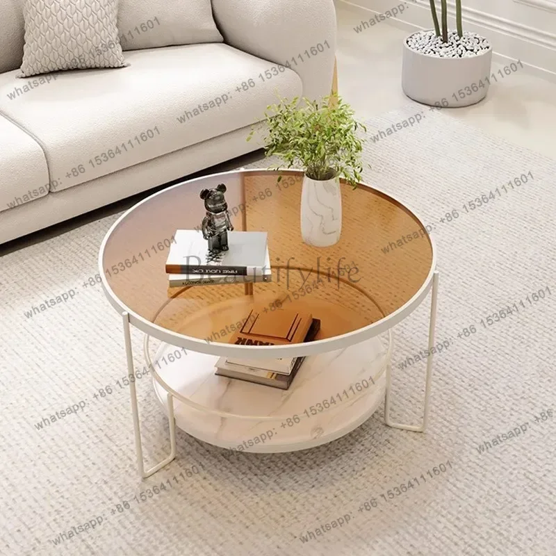 Factory Direct Luxury Simple Coffee Table Space Saving Vintage Premium Aesthetic Side Table Modern Nordic Table Desk Living Room