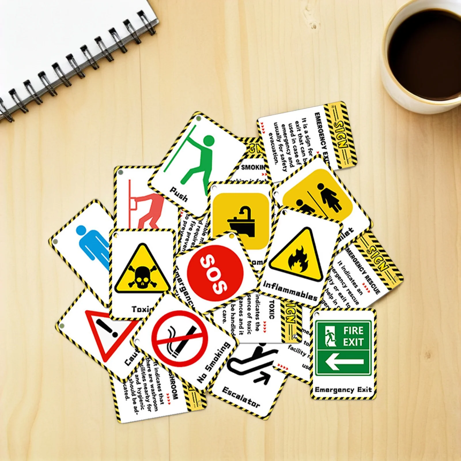 

2Set Early Learning Flash Cards for Preschool Children Waterproof Cognitive Flashcards for Anytime Learning