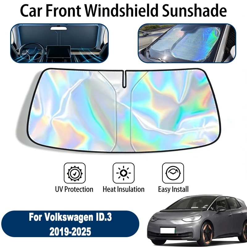 

Car Windshield Sun Shade UV Reflective Sun Visor Protection Cover For Volkswagen ID.3 2019-2025