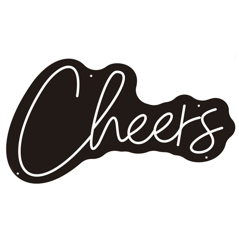 Cheers Neon Sign Happy Birthday Led Neon Light For Letters Wall Room Decor Neon Party Wedding Decoration Night Lamp