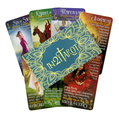 New Tarot Cards with Keywords Oracle Deck For Beginners Study Tarot Deck with Meaning on Cards