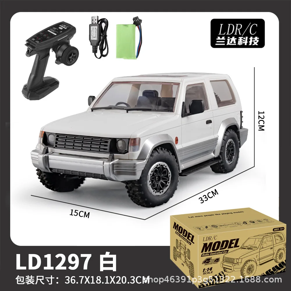 New Product  1:14  Ld1297 Pajero Bulk Version Kit Remote Control Vehicle Off-Road Vehicle Four-Wheel Drive Boy Vehicle Rtr