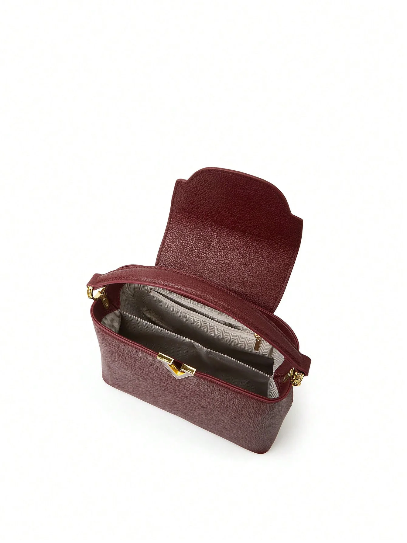 حقيبة ساعي عصرية محمولة باليد مزخرفة بسيطة على شكل حرف V جديدة 2025 حقيبة نسائية صغيرة عصرية على شكل دلو