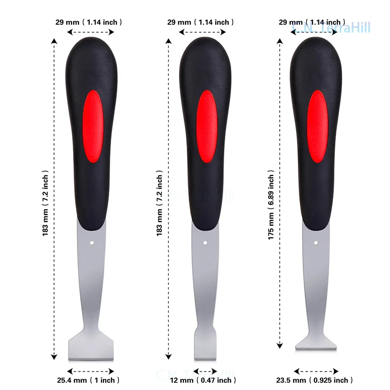 Car Windshield Sealant Repair Knife, Multi-Purpose Cleaning Scraper Putty Knife Set for Auto Glass Trim Removal