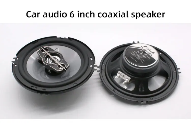 Alto-falante coaxial para carro de 6 polegadas, sistema de alto-falantes de quatro canais para carro, dedicado à modificação de áudio do carro