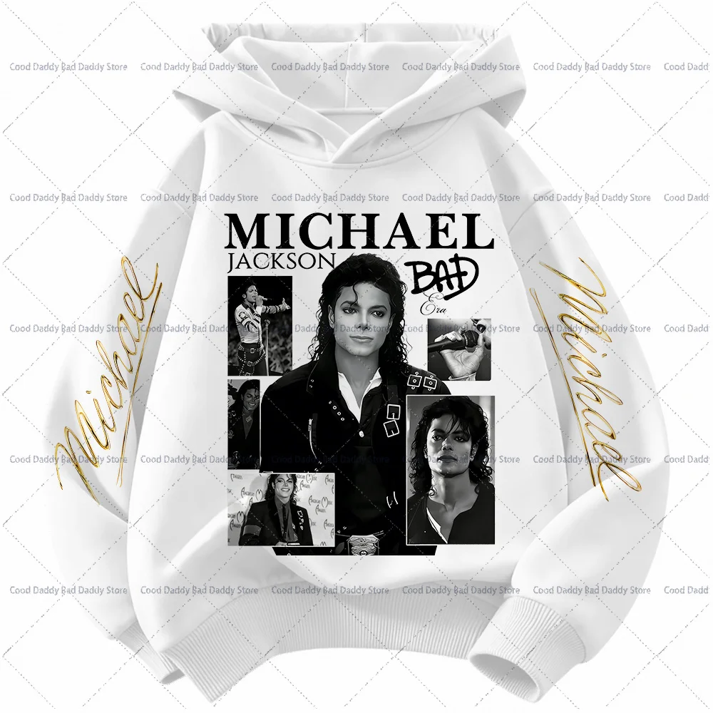 Kinder Langarm-Oberteile Herbstkleidung King of Pop MJ Lässige Hoodies Michael Jackson Mode Kapuzenpullover Geburtstagsgeschenke – Detail 6