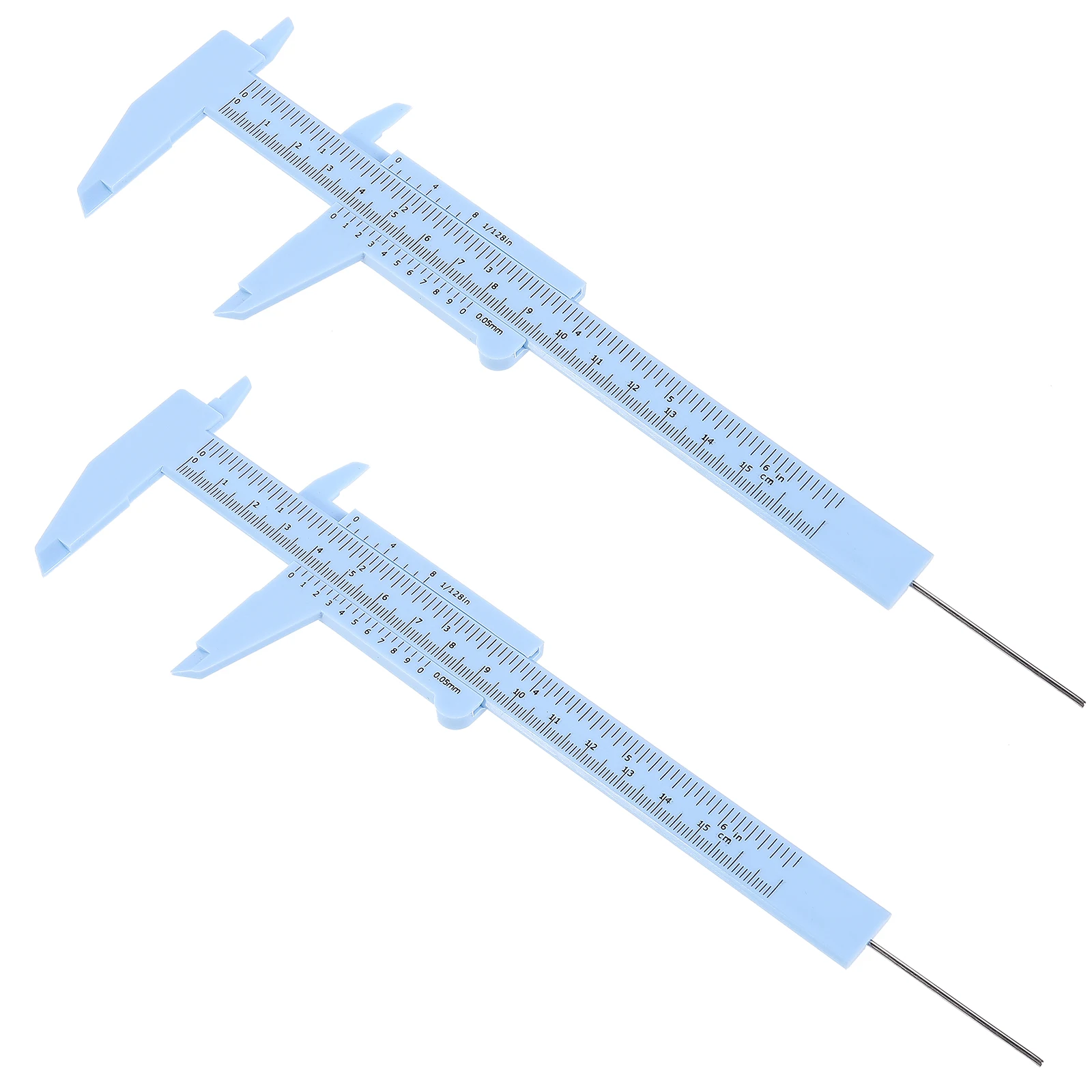 2Pcs Eyebrow Measuring Ruler Premium Plastic Makeup Tool Accurate Symmetrical Brow Shaping Microblading Vernier