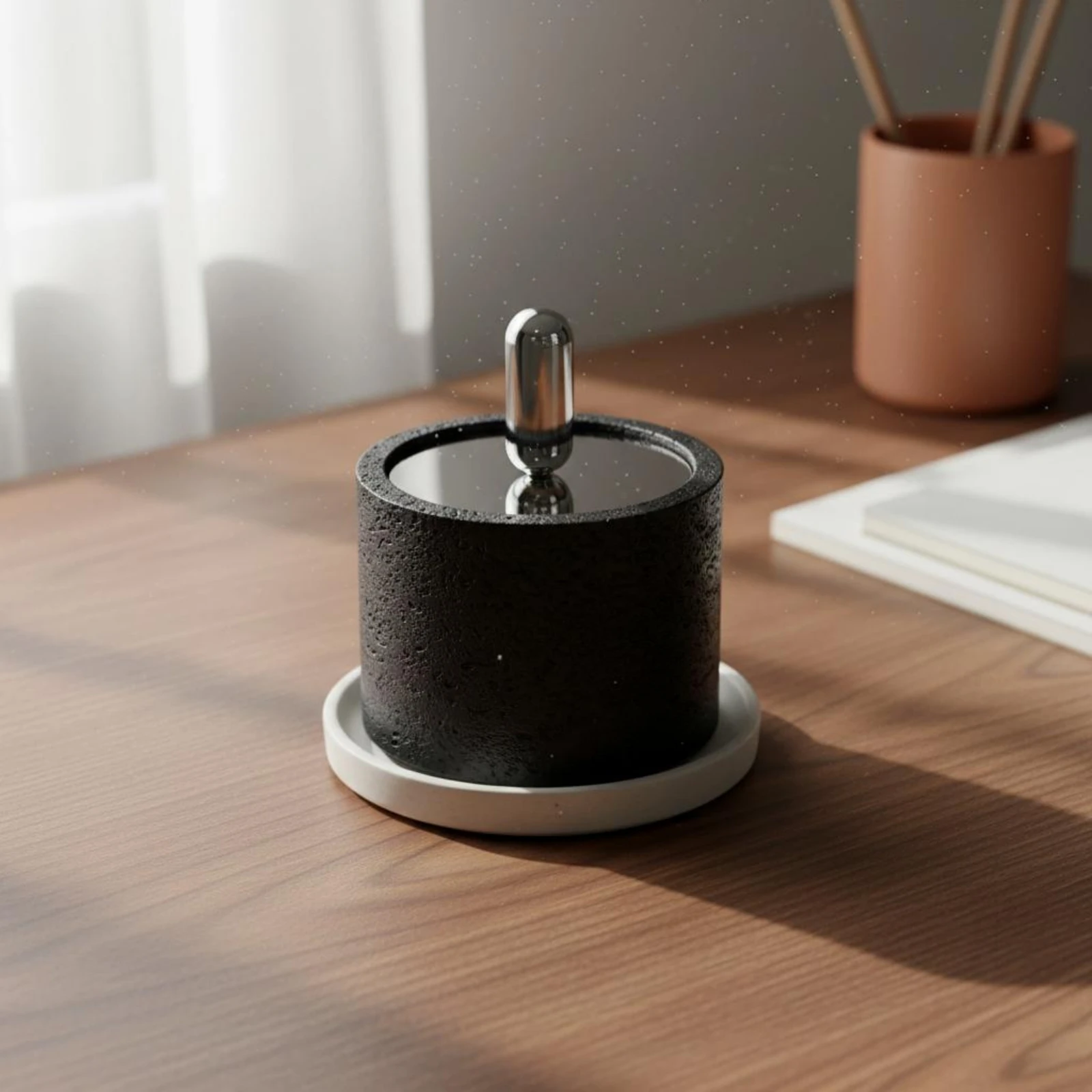 Stone Texture Aroma Accessory Minimalist Aroma Accessory Decor Cylindrical Decor Textured Indoor