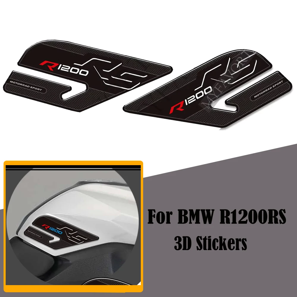 

NEW For BMW R1200RS R 1200 RS Motorcycle Tank Grips Pad Stickers Decals Gas Fuel Oil Kit Knee Fish Bone Protector