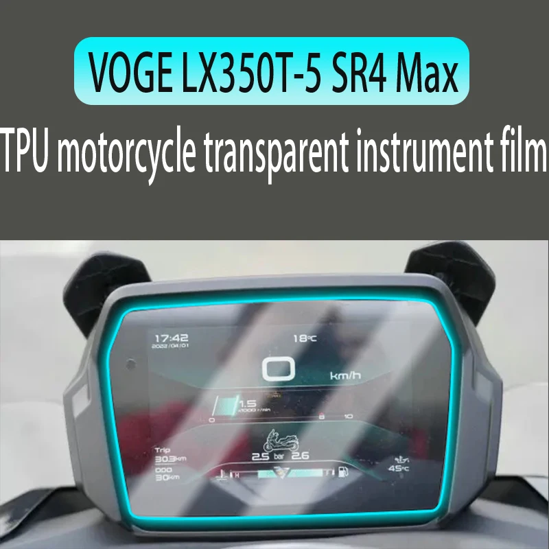 Membrana transparente de TPU para motocicleta, instrumento de coagulación hidráulica para VOGE LX350T-5 SR4 Max 2022