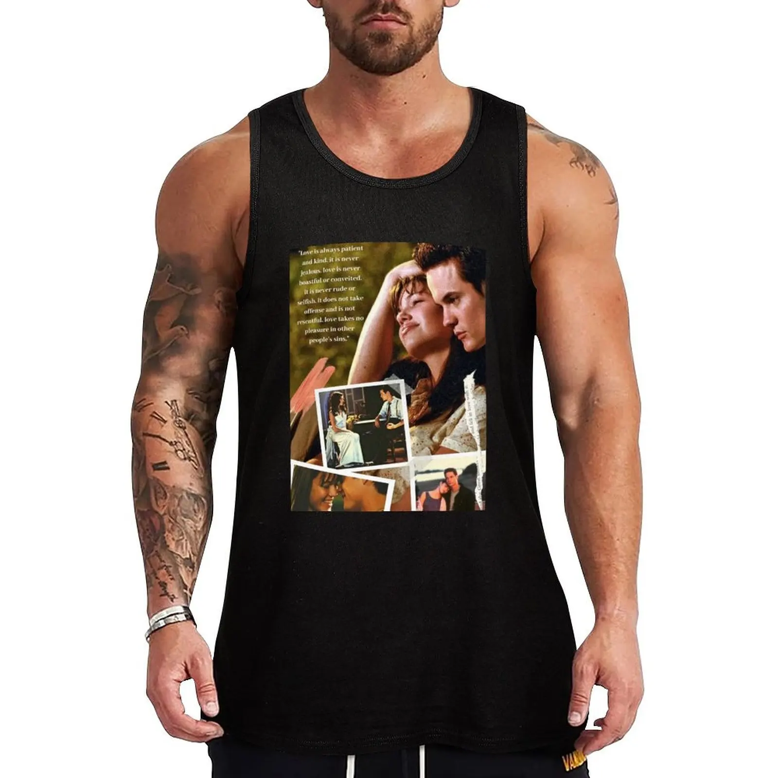Camiseta sin mangas Mandy Moore, básica para uso diario, corte regular, suave, tipo camiseta interior