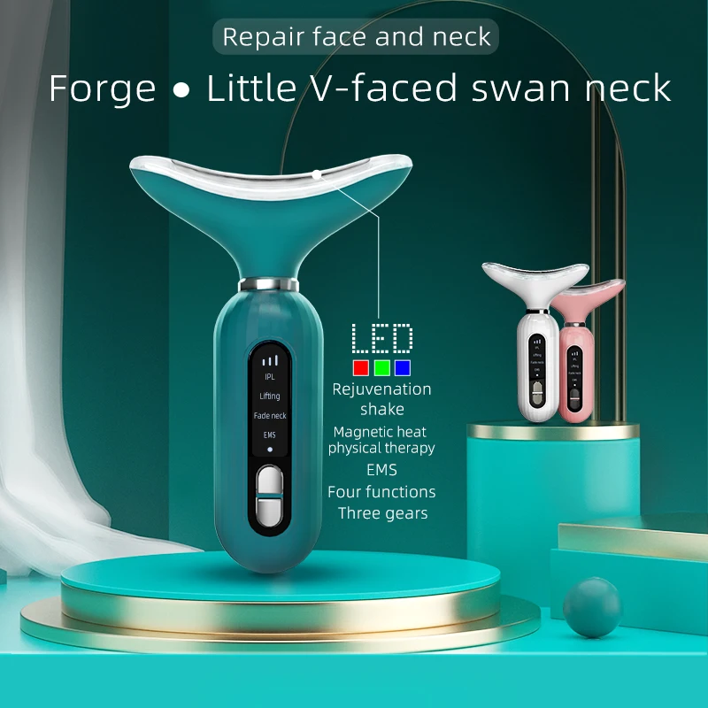 3 في 1 جهاز رفع الوجه الرقبة الوجه تدليك العين الوجه أنحل EMS الجمال شد الجلد التجاعيد مكافحة الشيخوخة مدلك الوجه