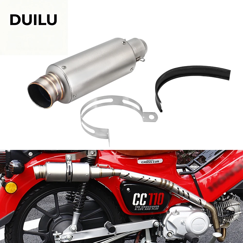 DUILU For Honda Cross Cub110 CC110 2018 - 2023 Motorcycle Exhaust Escape Pipe Muffler
