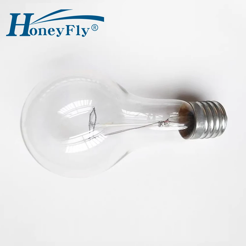 

HoneyFly Marine Incandescent Bulb E40 220V/110V 300W 500W 1000W 205*100mm 2700K Old-fashioned Tungsten Lamp Clear Glass Cover