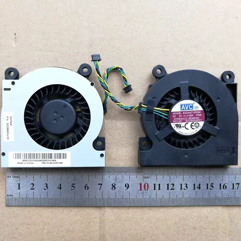 Original For Lenovo 510S-23ISU 520S-23IKU E95z Cooling Fan FRU 01EF166 BAZA0712R5M P006 DC28000IUV0 Radiator 01EF166 AT1XP0020I0