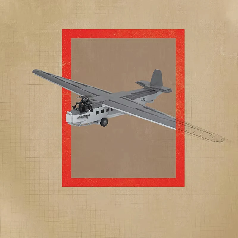 

DFS230 Assault Glider Model MOC Building Bricks War Equipment Modular Technology Gifts Holiday Assemble Children Toys Suit