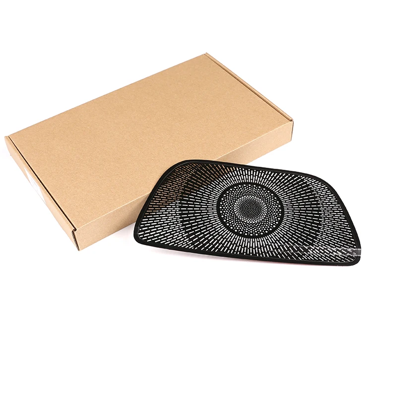 

For Mercedes benz A Class W177 V177 A180 A200 2019 2020 Aluminum Alloy Black Car Dashboard Speaker Cover Trim Accessories