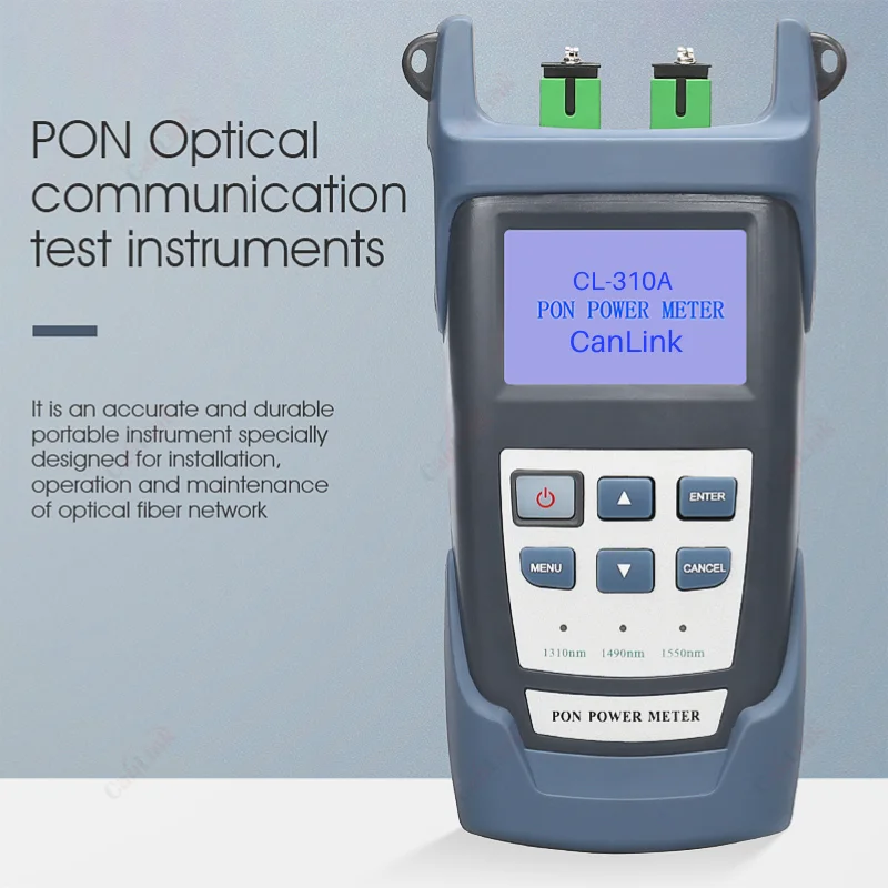 Imagem -04 - Medidor do Poder Ótico da Fibra Pon Opm Cl310a Cl-310u Fttx Ont Olt Apc Upc Opcional 1310 1490 1550nm