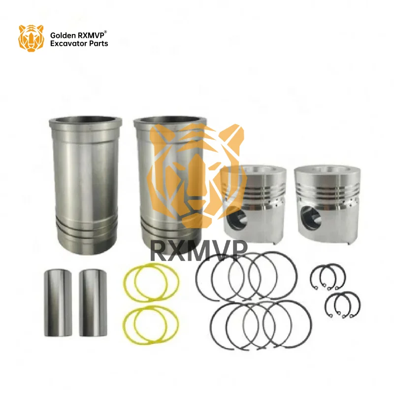 Diesel Engine Spare Parts Piston Liner Kit  6D110  piston ring kit for Komatsu