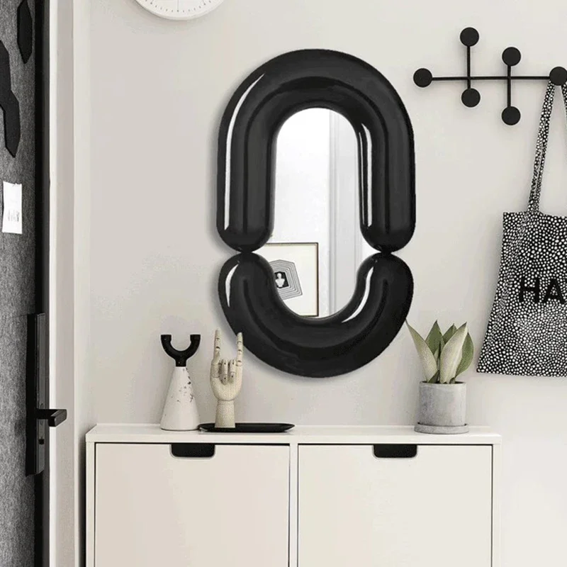 Wall Arts Decoration Mirrors With Light Home Mirror Aesthetic Large Full Body Size House Recuerdos Bautizo Room Round Handle