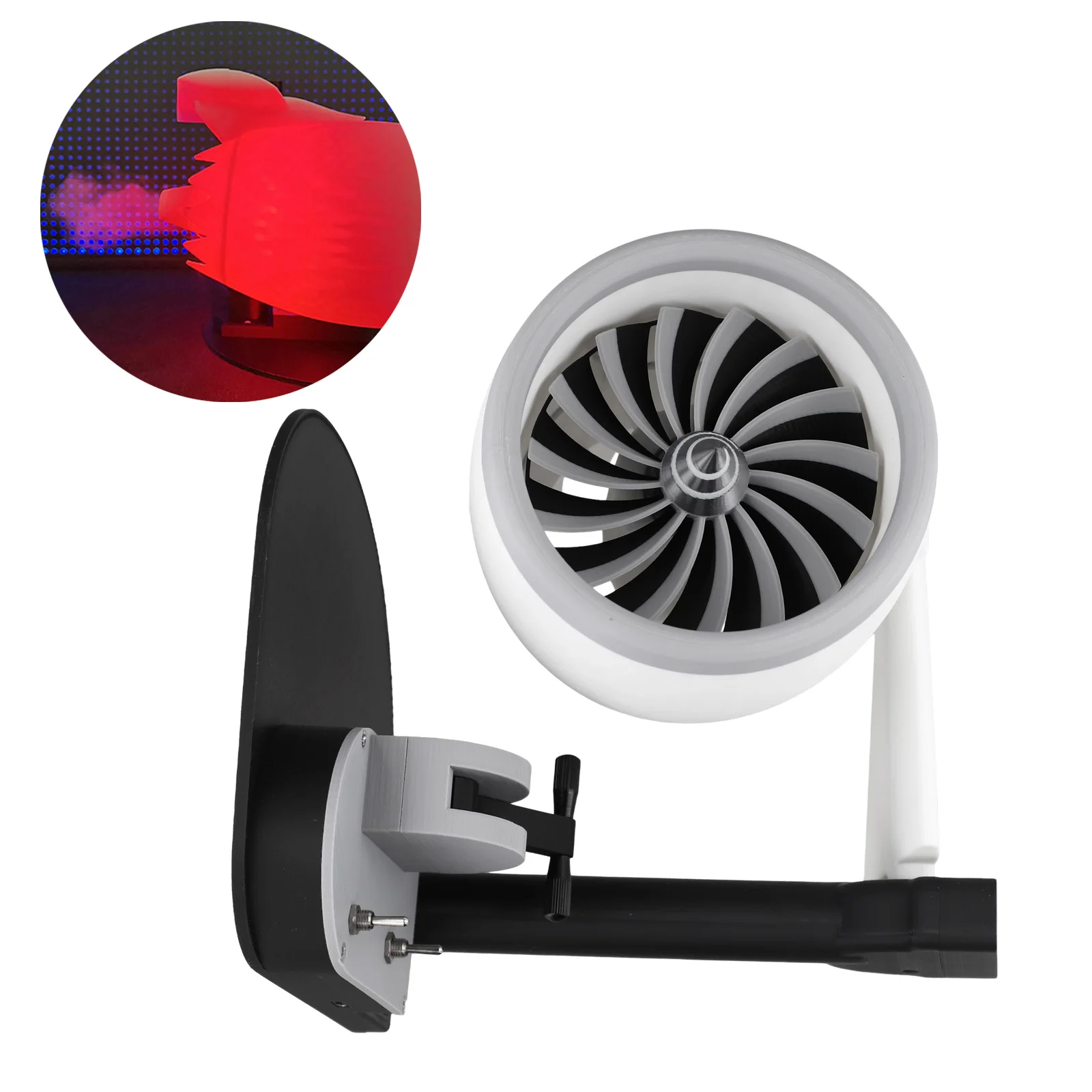 

Desktop Use Home Use Engine Fan USB Jet Fan Adjustable Airflow Efficient Airflow Lightweight Alloys Precise Temperature Control