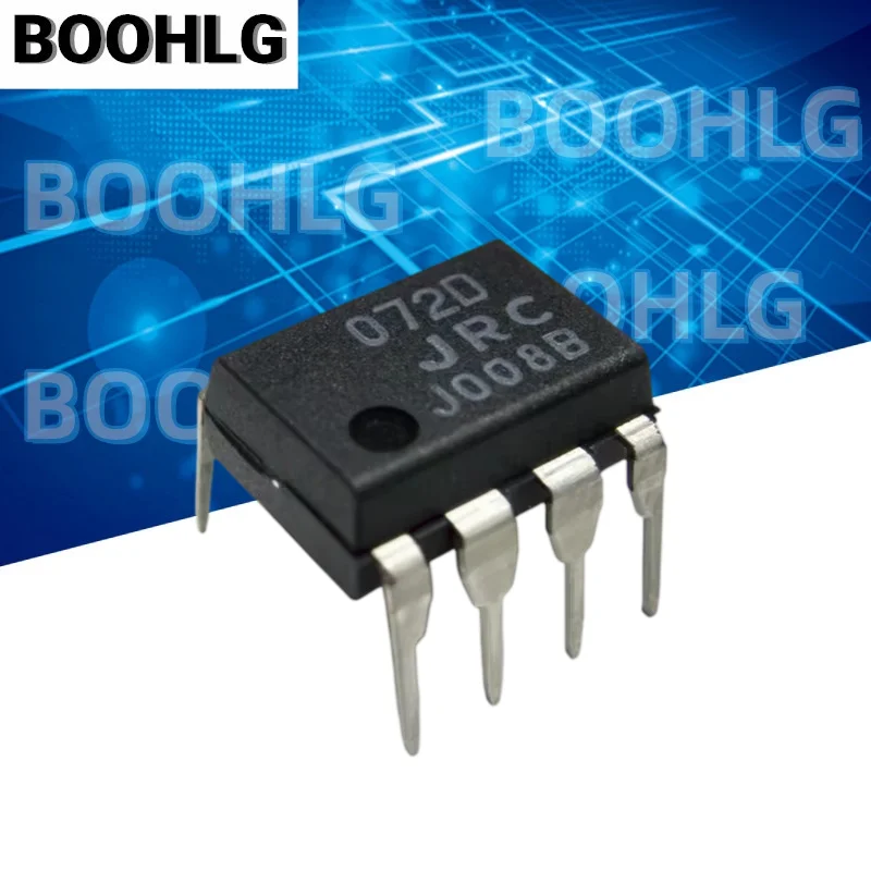 5PCS brand new genuine JRC 072D NJM072D dual-channel J-FET input op amp direct plug-in DIP-8