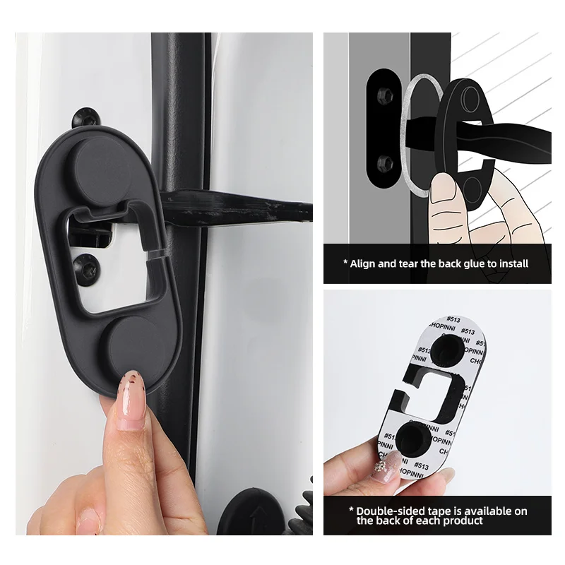 مناسبة ل 2025 فولكس فاجن باسات 330 غطاء قفل باب السيارة قفل مشبك سيليكون صدمة وسادة الغطاء الواقي