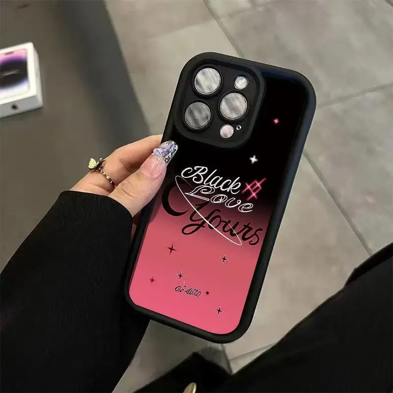

BLACK LOVE Phone Case for iPhone 16 15 14 13 12 11Plus Pro ProMax 13 12Mini X XS Max XR SE 7 8 Plus art cases
