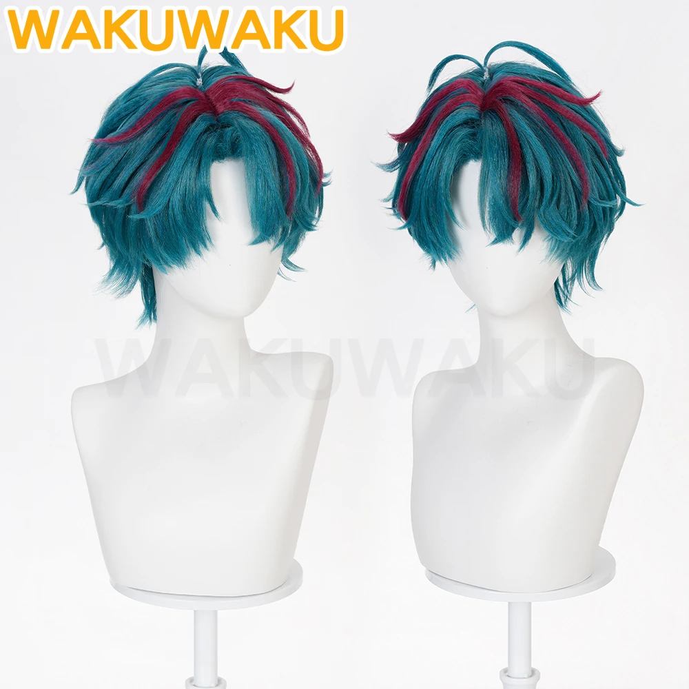 IN STOCK Camille Cosplay Wig Arknights WakuWaku Endfield Men Short 28cm Dying Hair Cosplay Sideburns Heat Resistant Free Wig Cap view 2