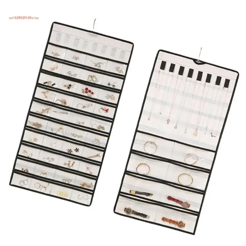 Multipurpose Jewelry Hanging Storage Organizers for Household Use Easy Access to Earrings and Necklaces Display