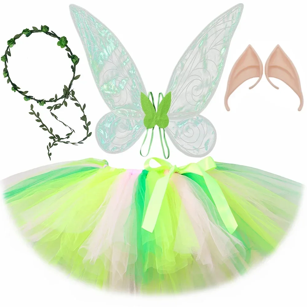 Tutu for Toddler Girls Layered Fluffy Tulle Tutu Skirt Carnival Party Kids Girls Dress Up Clothes Butterfly Fairy Wings Costume