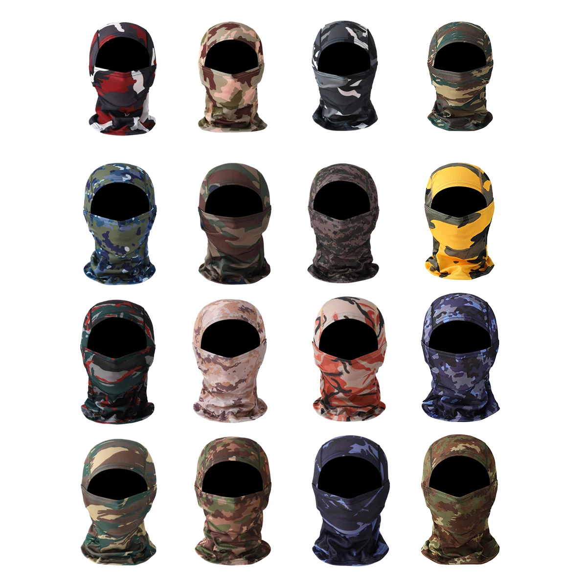 Men's breathable sun mask - full coverage mask for summer riding, stylish banknotes and pure black design, machine washa