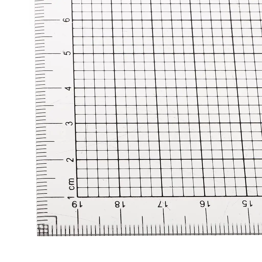 Clear Grid Ruler Acrylic Coordinate Chart Drawing Ruler for Education Mathematical and Scientific Design