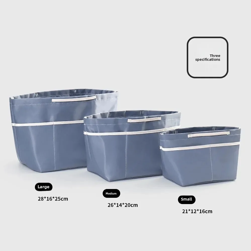 منظم بطانة حقيبة يد نسائية من العلامة التجارية مع فواصل تشكيل وحقيبة واقية مع مقصورات داخلية بسحاب وحقيبة مستحضرات التجميل #2