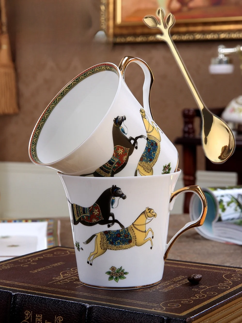 Nordic Ceramic Cup Premium Single  War  Coffee  Tea  European Style Bone China Adult Mugs Home Use