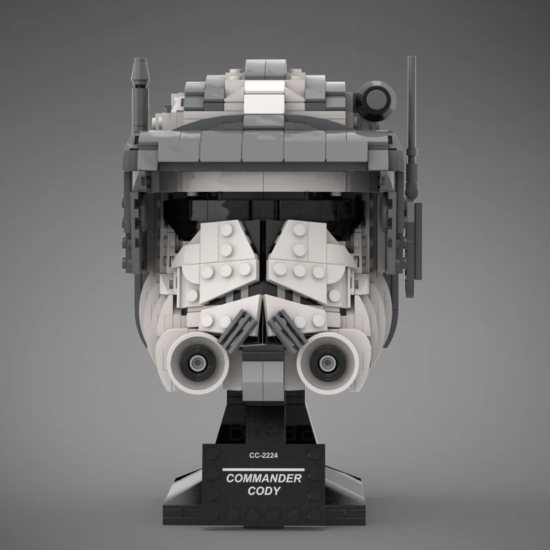 Juguete de bloques de construcción MOC, casco de comandante de nave espacial, modelo de exhibición, 773 piezas, número de regalos creativos para niños