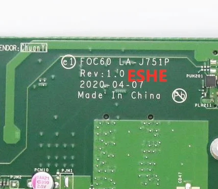 Imagem -03 - Placa-mãe Portátil para Lenovo Lenovo Ideacentre Aio 324are05 520c-24are 5b20u54079 5b20u54081 5b20u54083 com Cpu r3 r5 r7 La-j751p