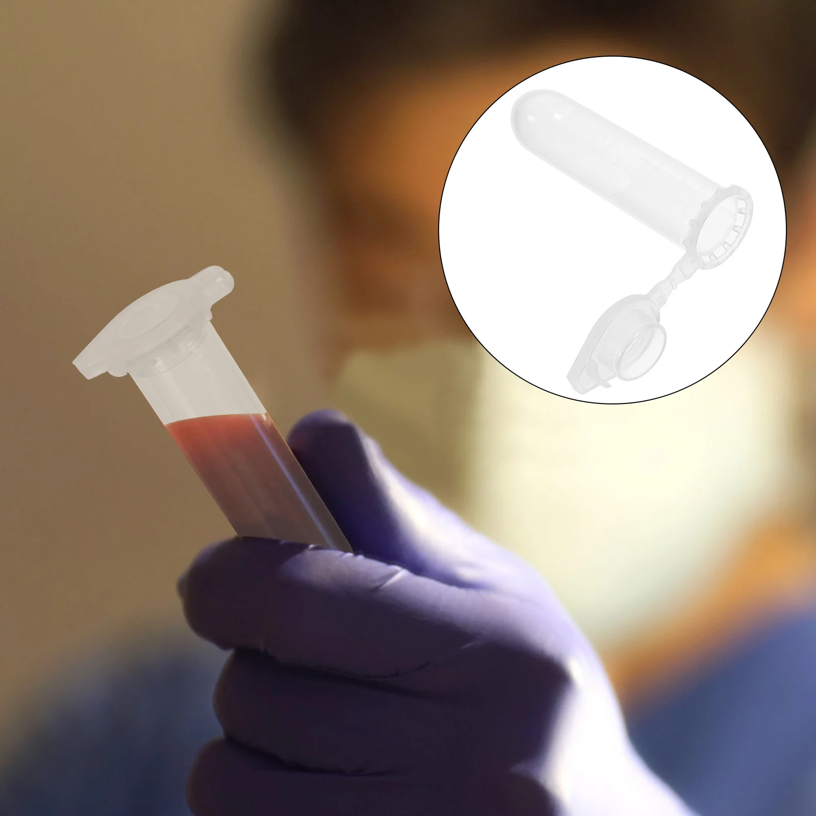 

500 pcs Tube 2Ml Round Bottom Pp Material Sterilizable Micro Tubes Laboratory Supplies Test Tube