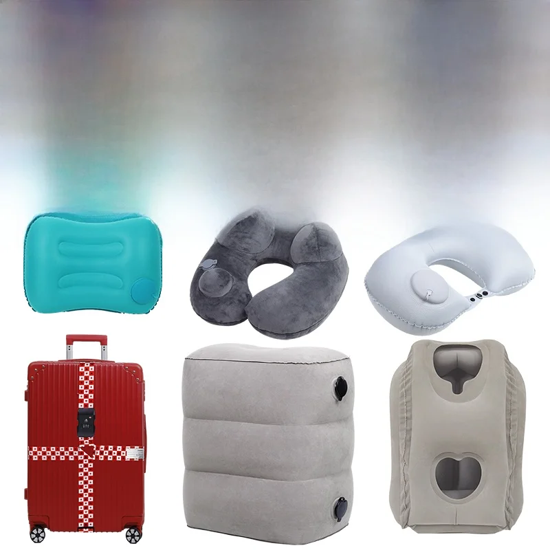 Inflatable Foot Mat High Speed Rail Air Travel Car Co-Driver Long Distance Sleeping Essential Outdoor Camping Gear